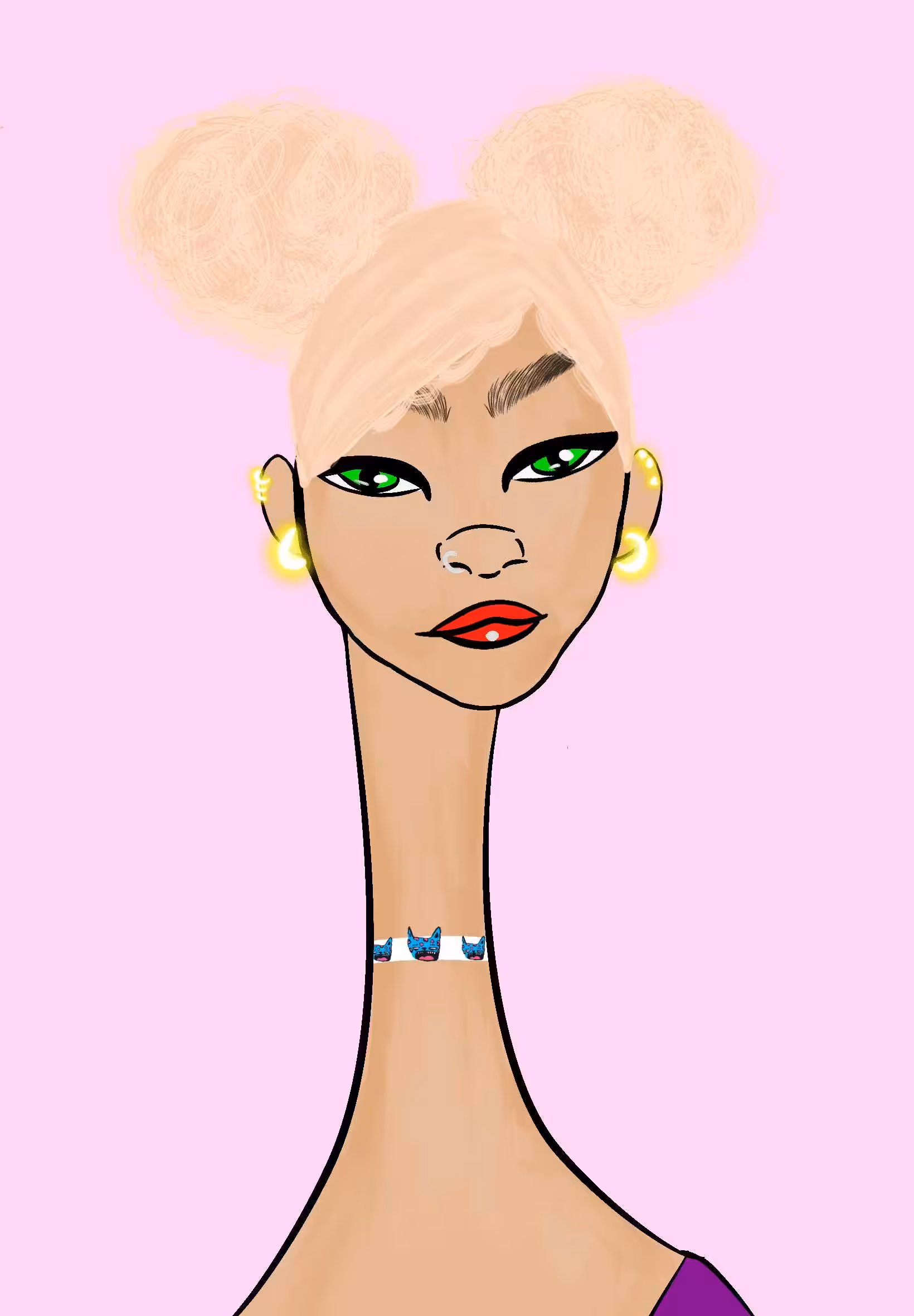 Long Neckie Ladies: Long Neckie Lady #2239