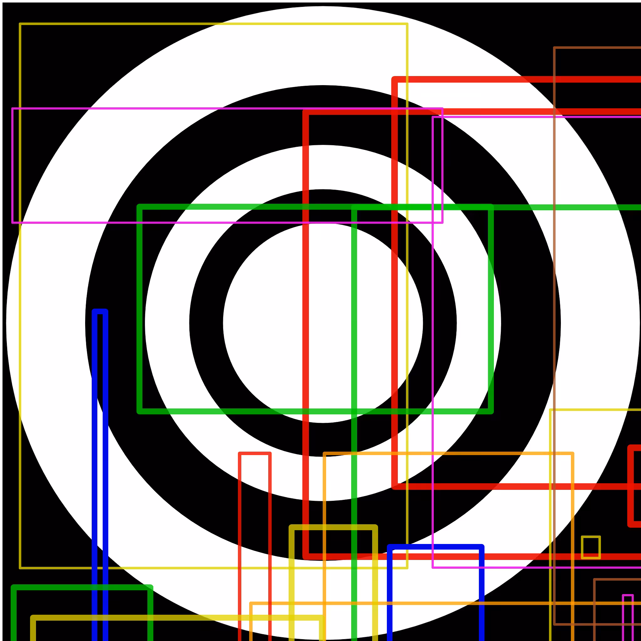 Study in Seven Coloured Strokes (+ B & W) #3