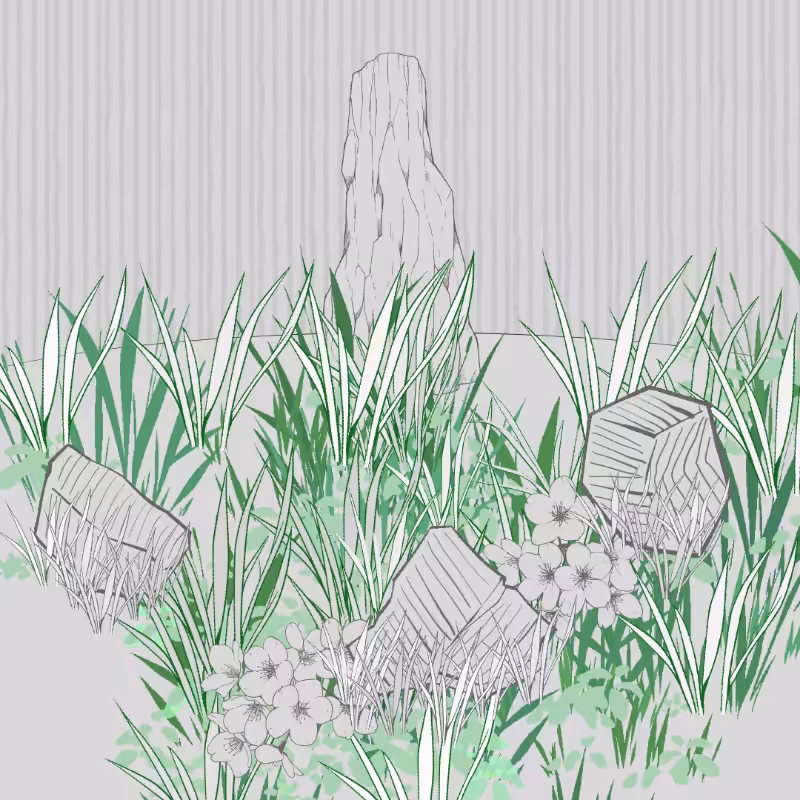 Wild Grass and Rubble #176