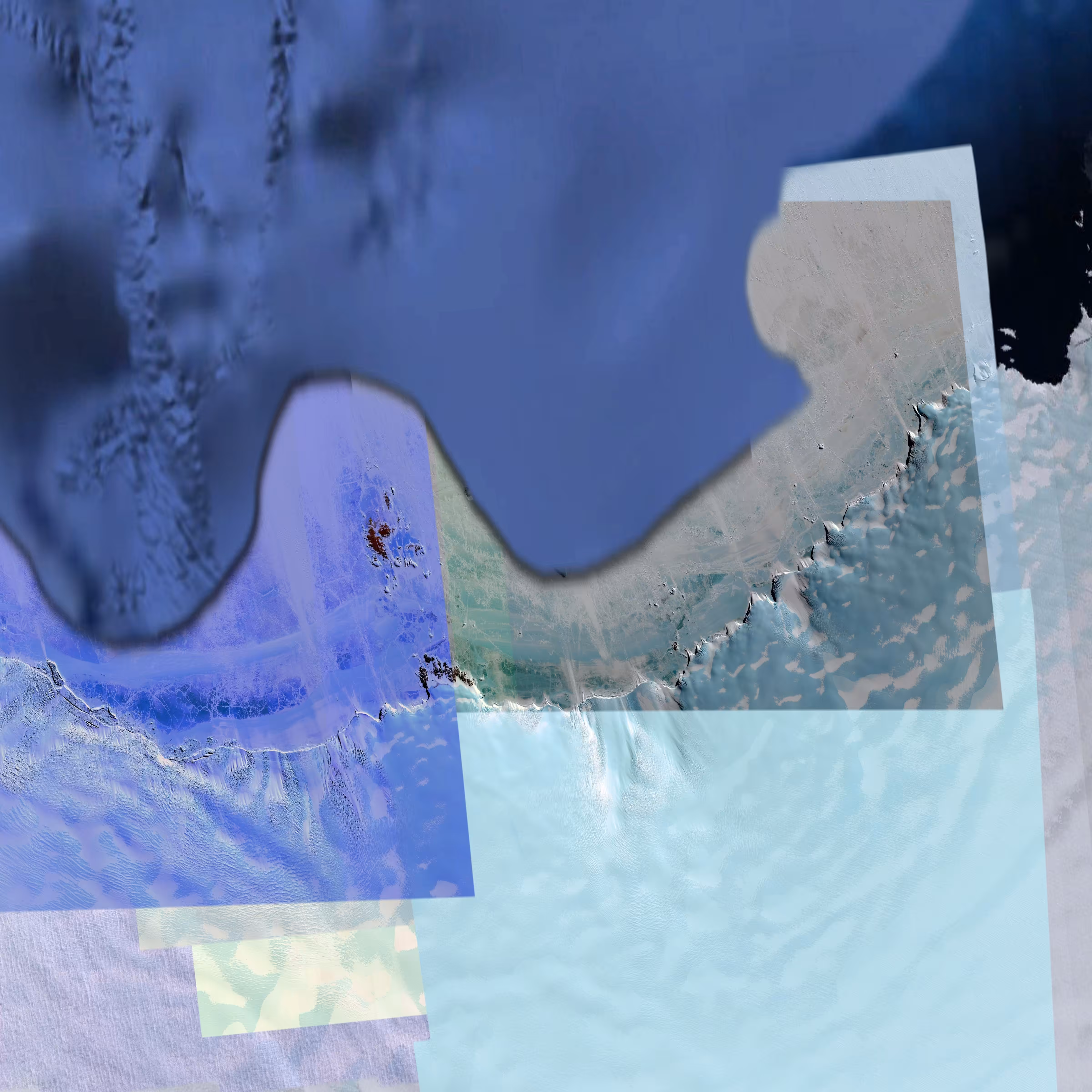 untitled geomorphic abstraction by google earth