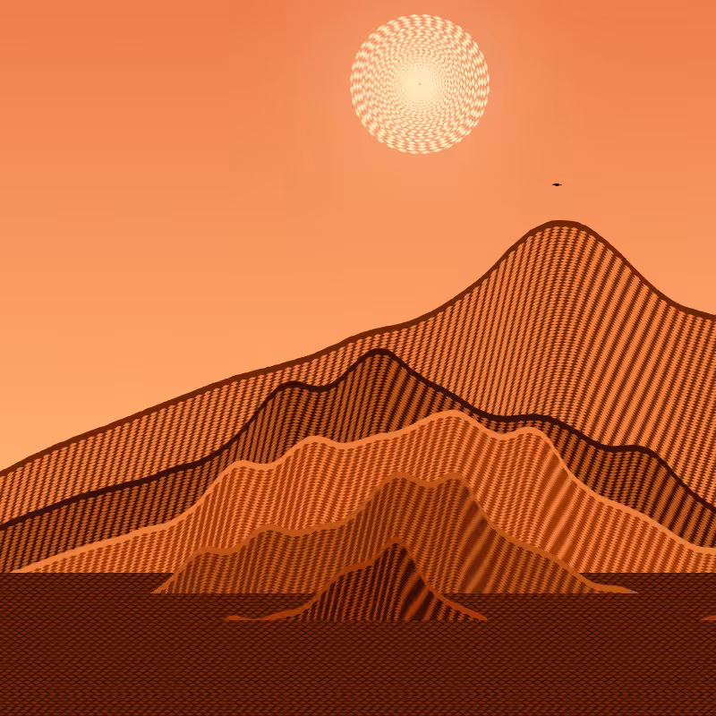 Painted Mountain Sunset #224