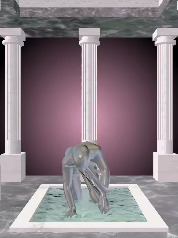 HeavenComputer: The Crawling Opalescent Onyx Woman #6373