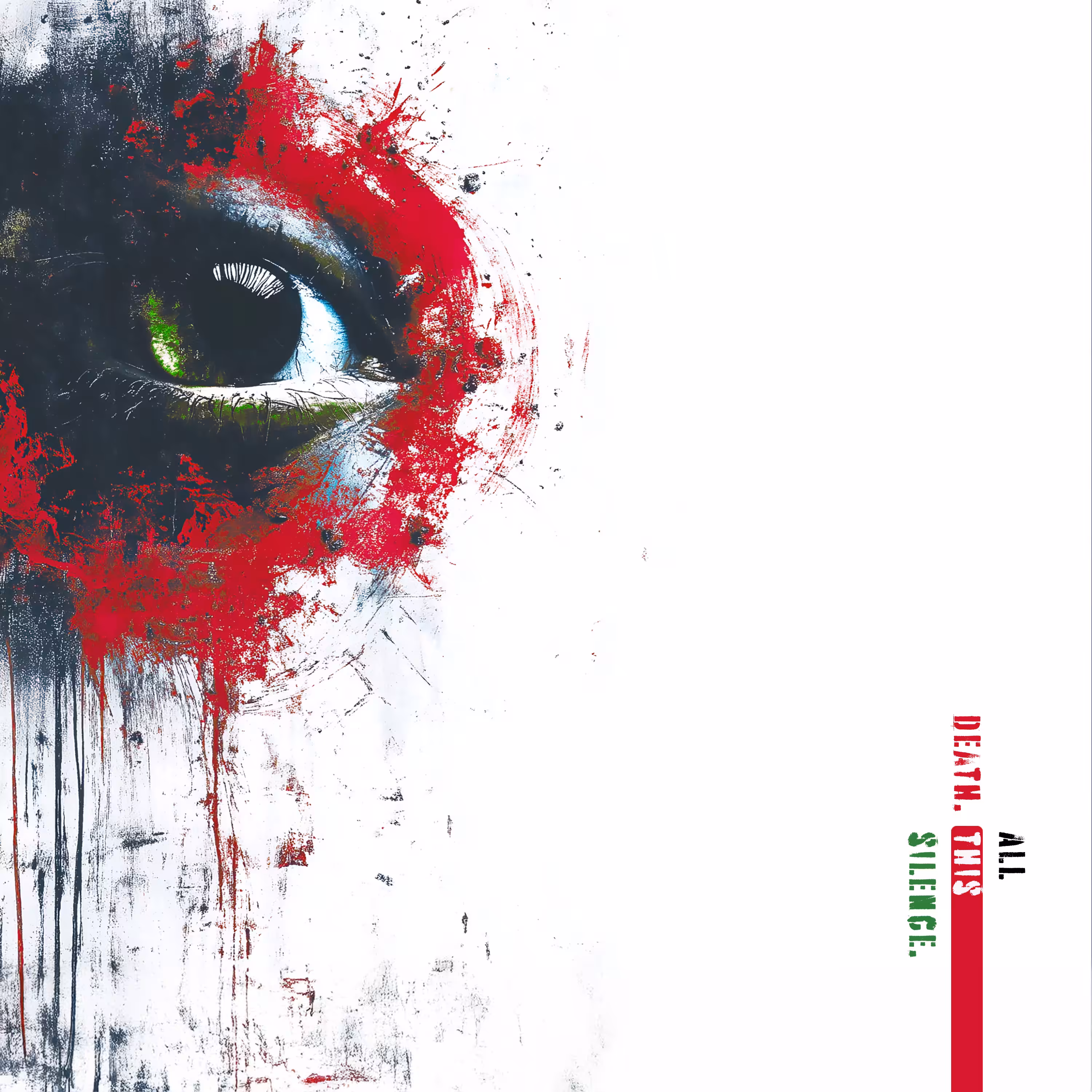 Art for Humanity Palestine : Death. All this silence.