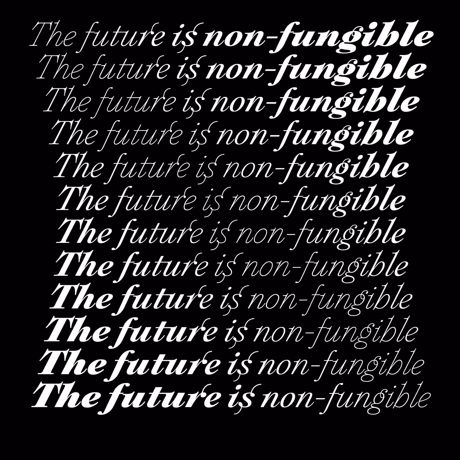 The future is non-fungible.