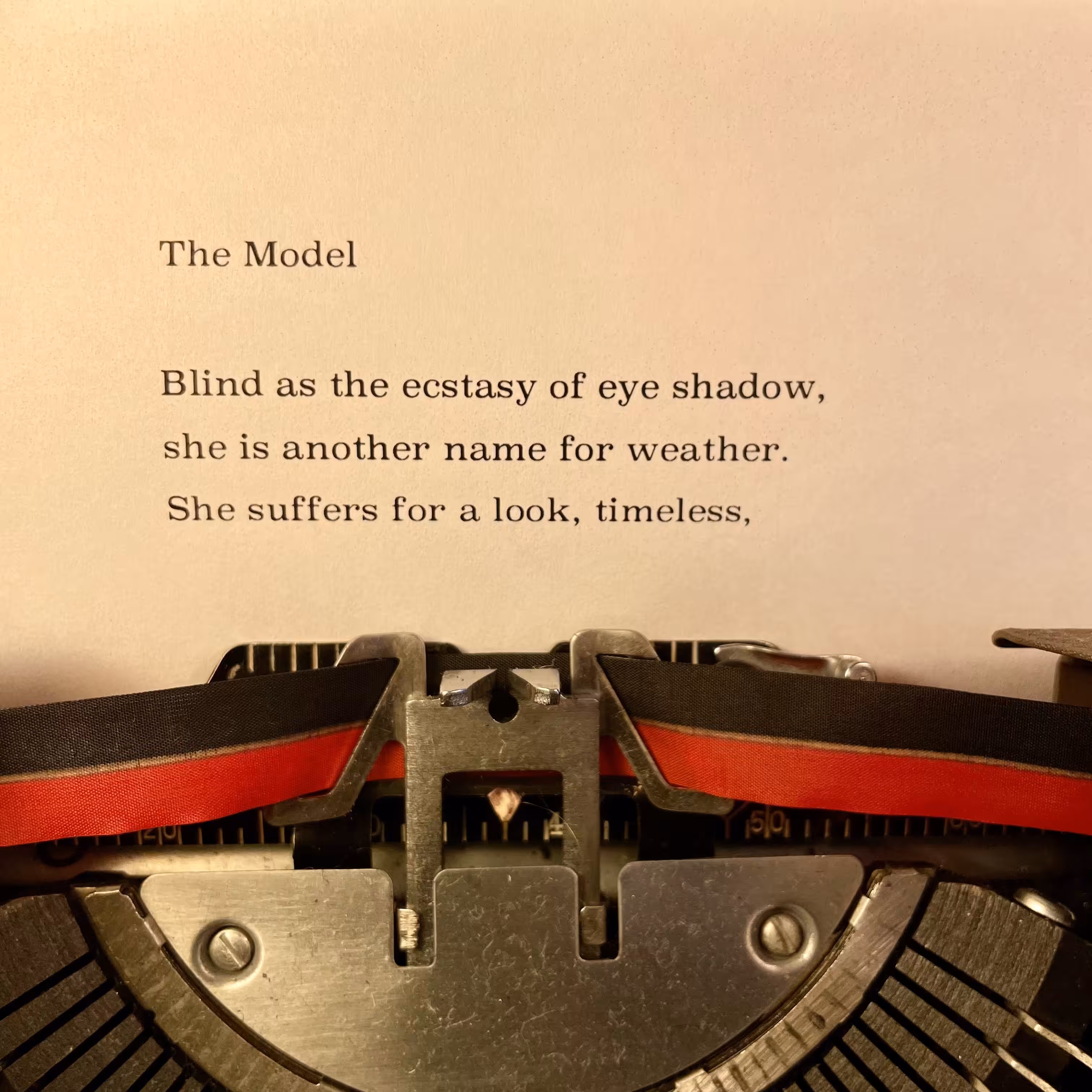 Love Poem Tercets: The Model