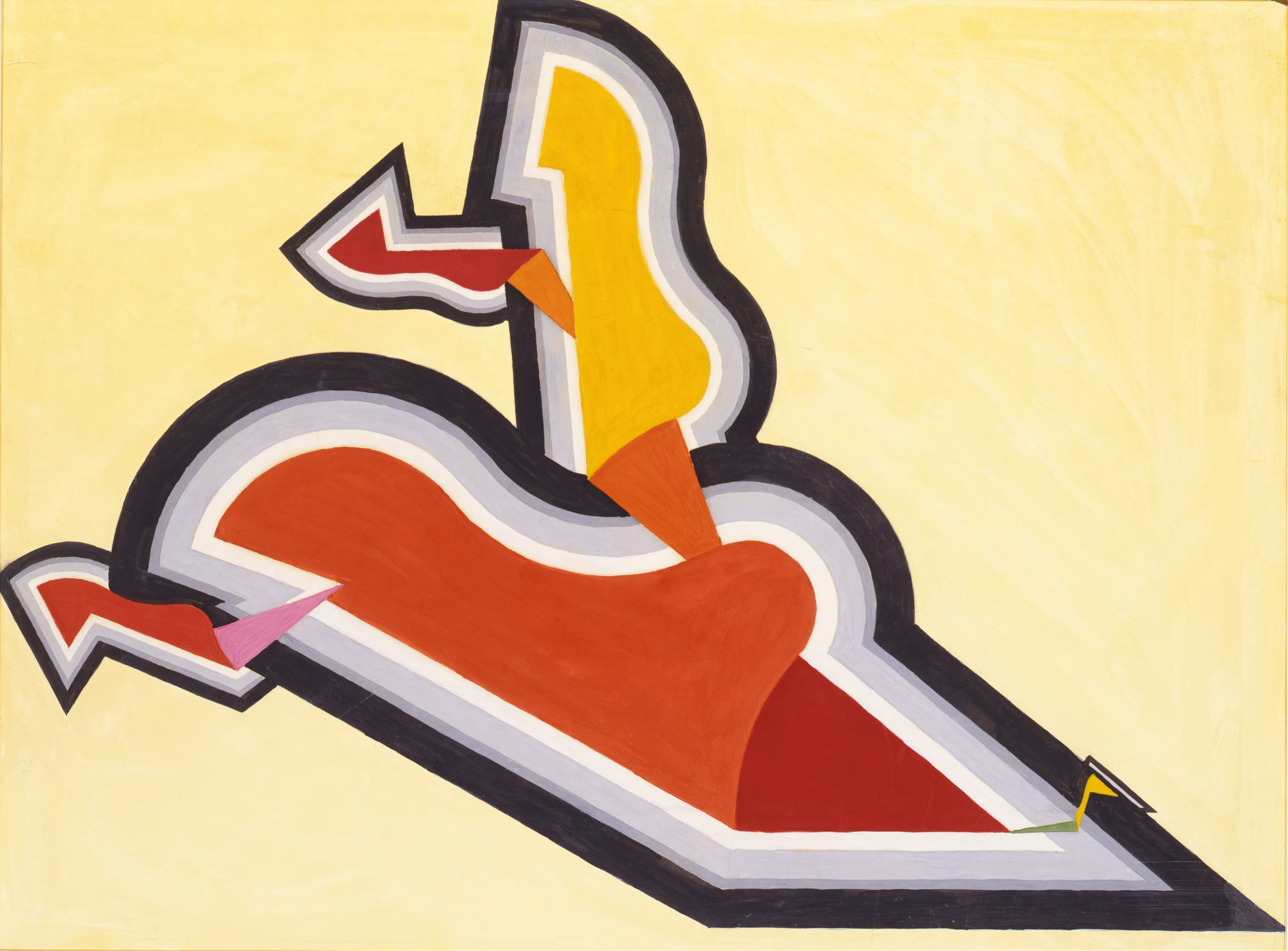 Study in Rhythm, Red and Gold 
