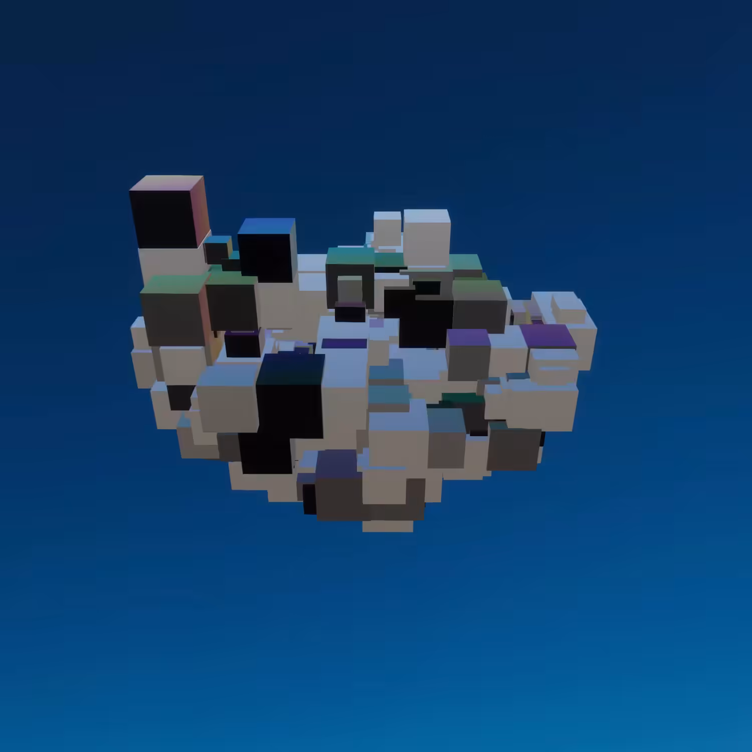 Iridescent Cubes #0020