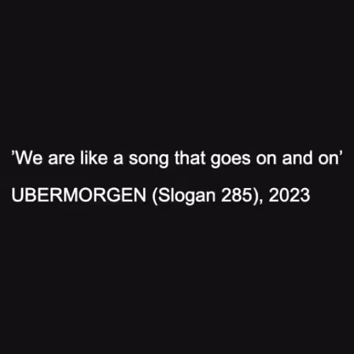 ’We are like a song ...