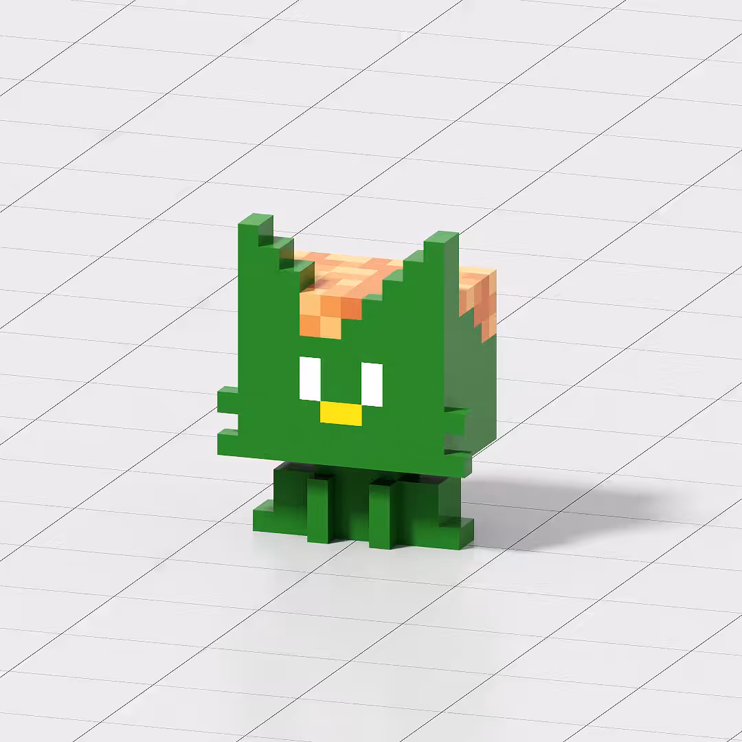 Crypto Voxel Cats #009