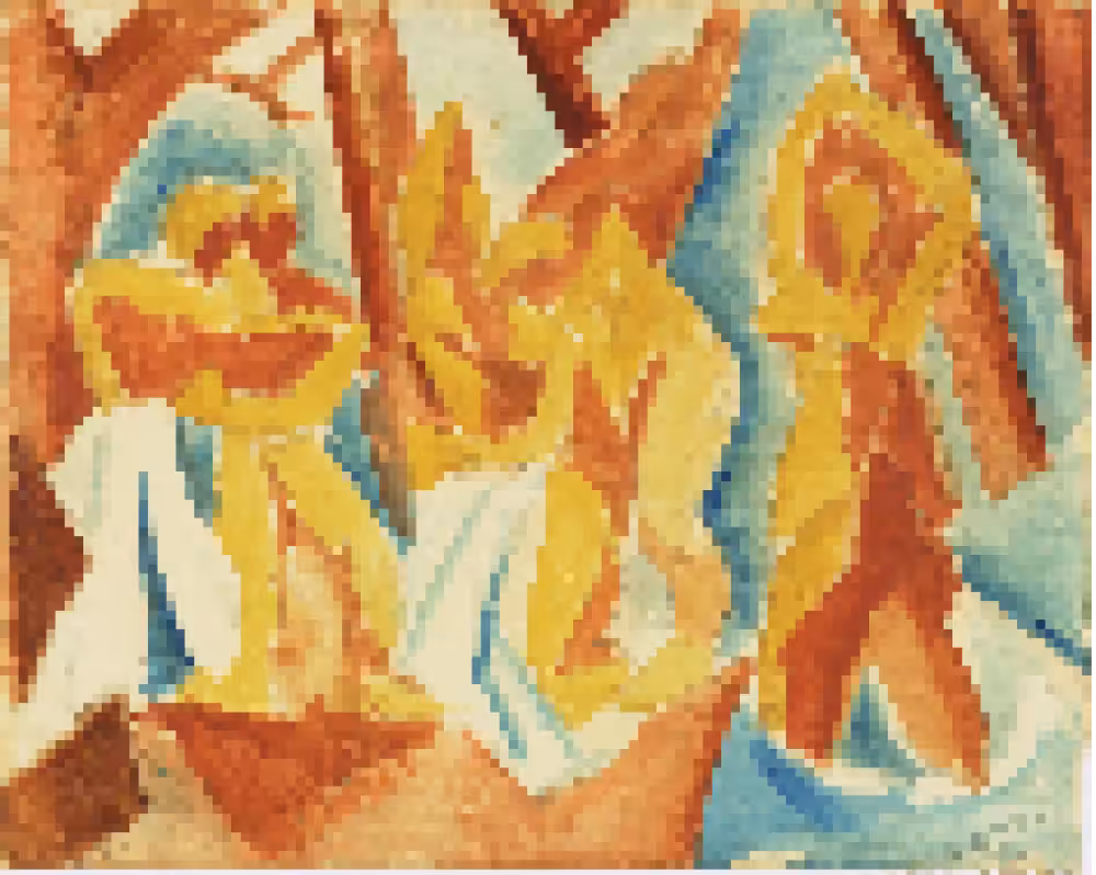 Bathers in a Forest