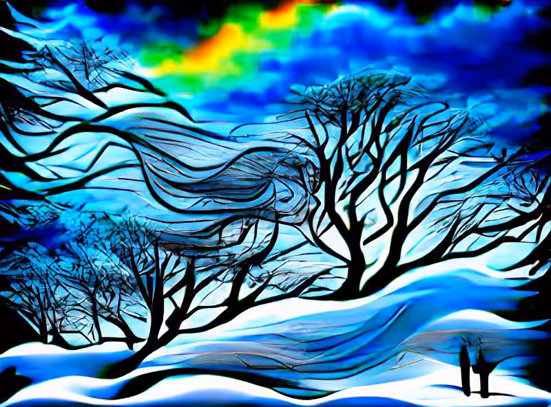 Abraham's First Works: Winter solitude in a world of one colour the sound of the wind