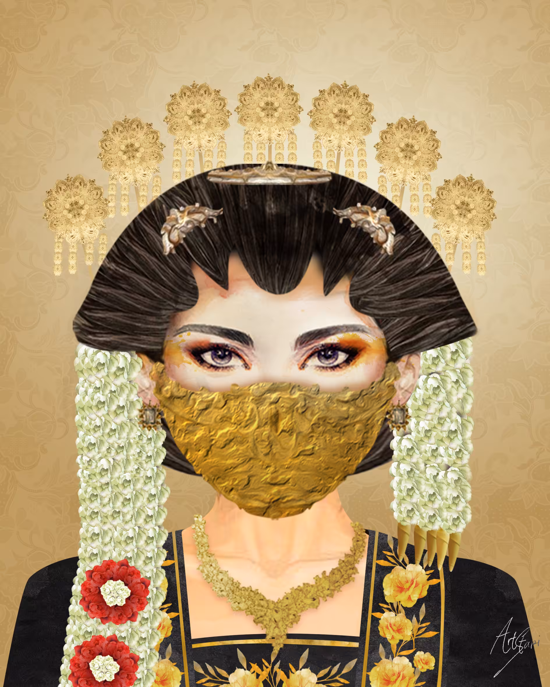 Javanese Solo Bride - Gold