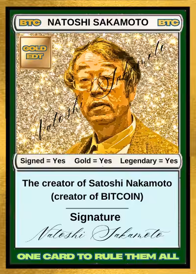 Rodeo posts: NATOSHI SAKAMOTO GOLD EDT CARD