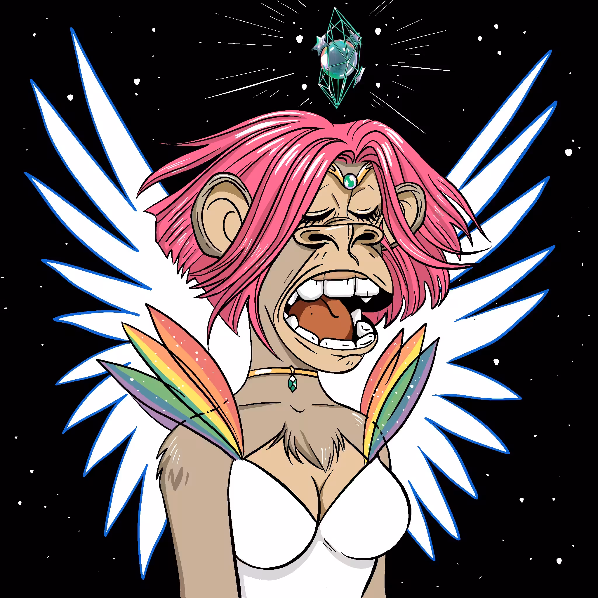 Fvckrender Crystal Starlight Guardian x Bored Ape Remix