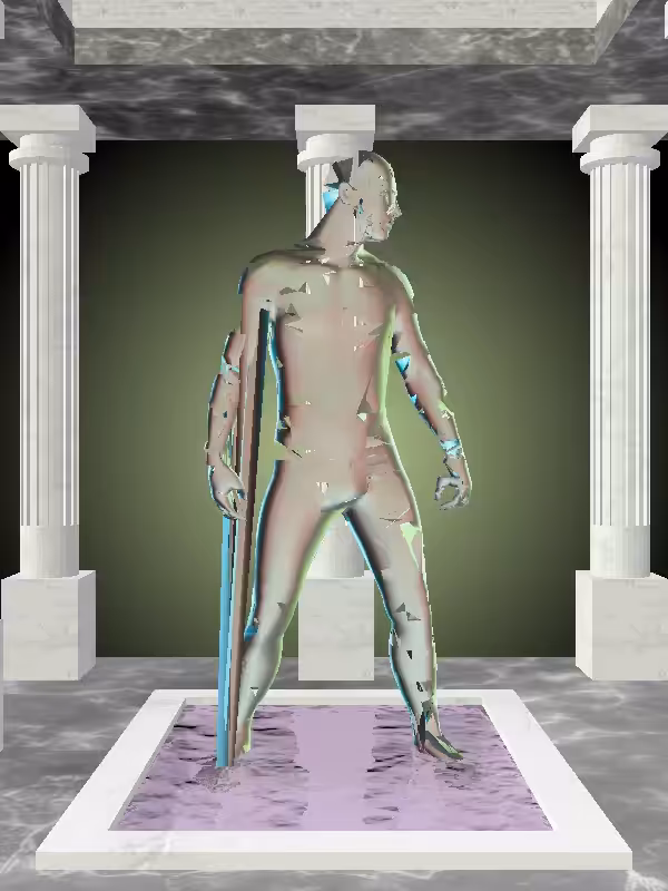 HeavenComputer: The Shooter Chatoyant Amazonite Man #2077