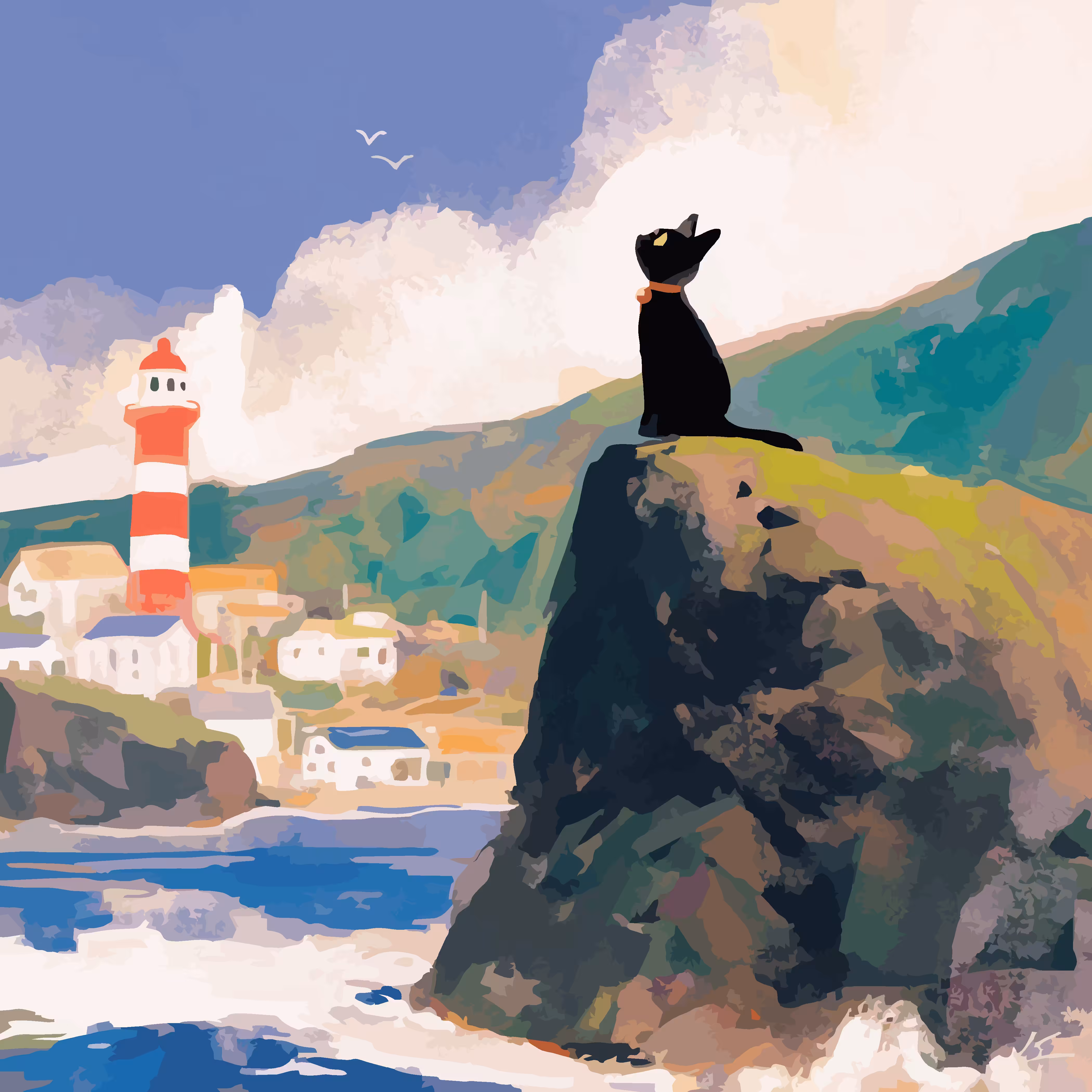 Meiko and the Coastal Lighthouse
