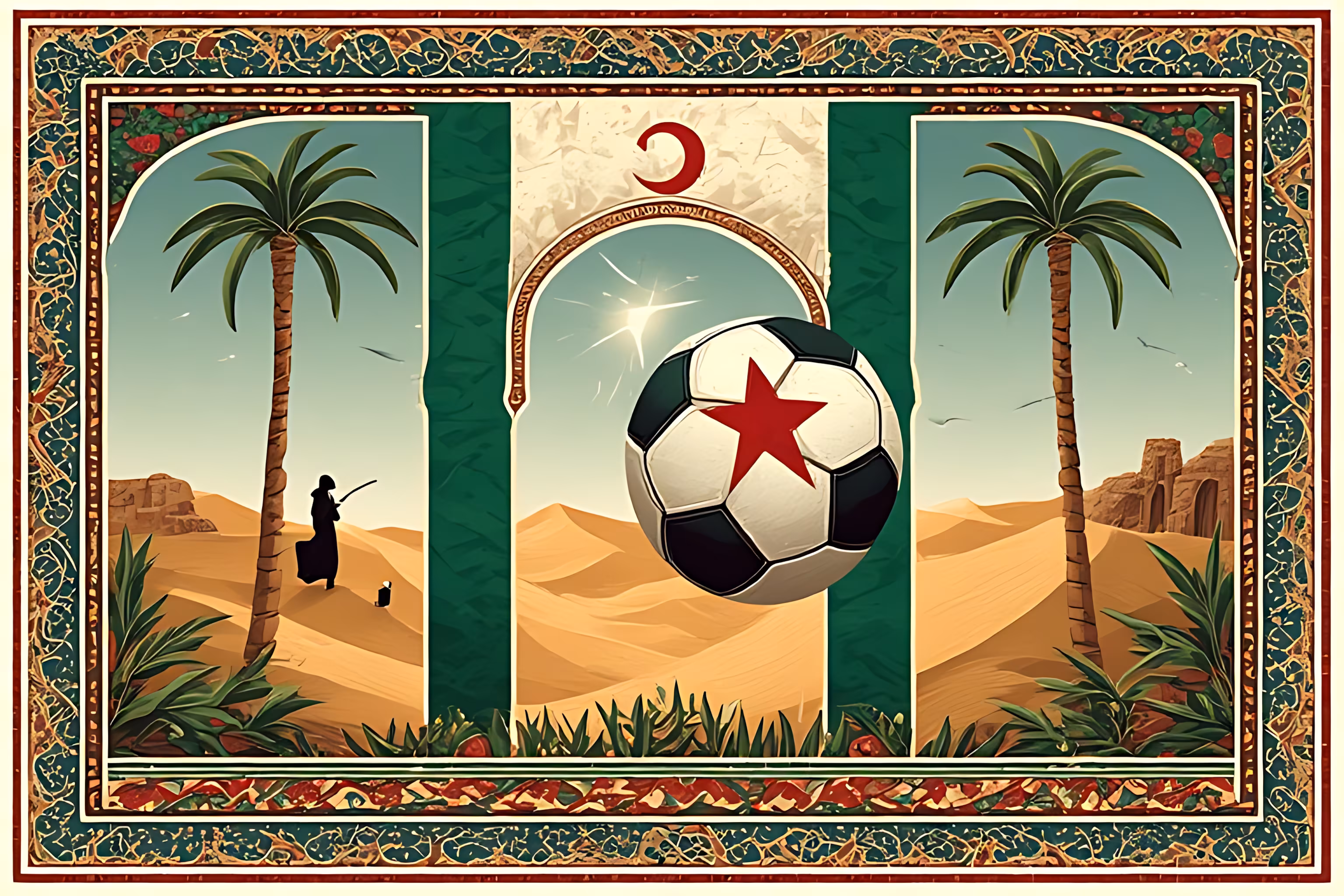 2026 WORLD CUP: 48 NATIONS | NFT COLLECTION: Algeria Red Star in the Desert
