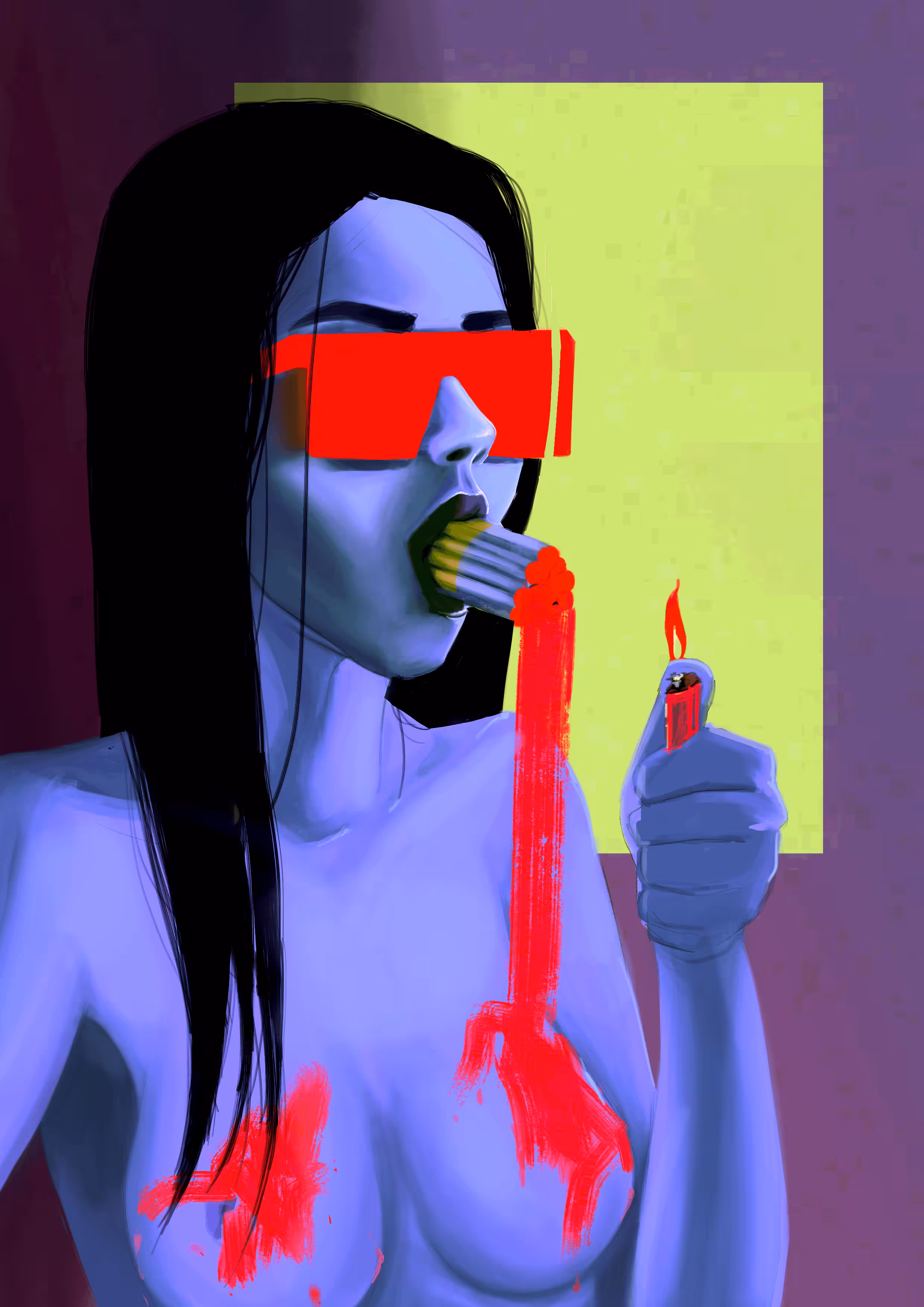 Smoking a Pack of Red Candles