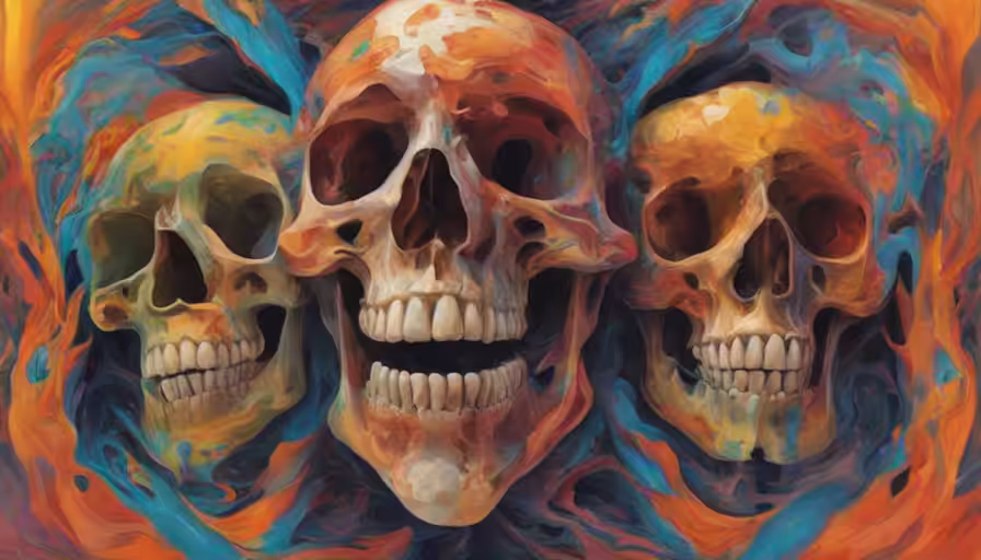 Abstract Ode to the Skull,