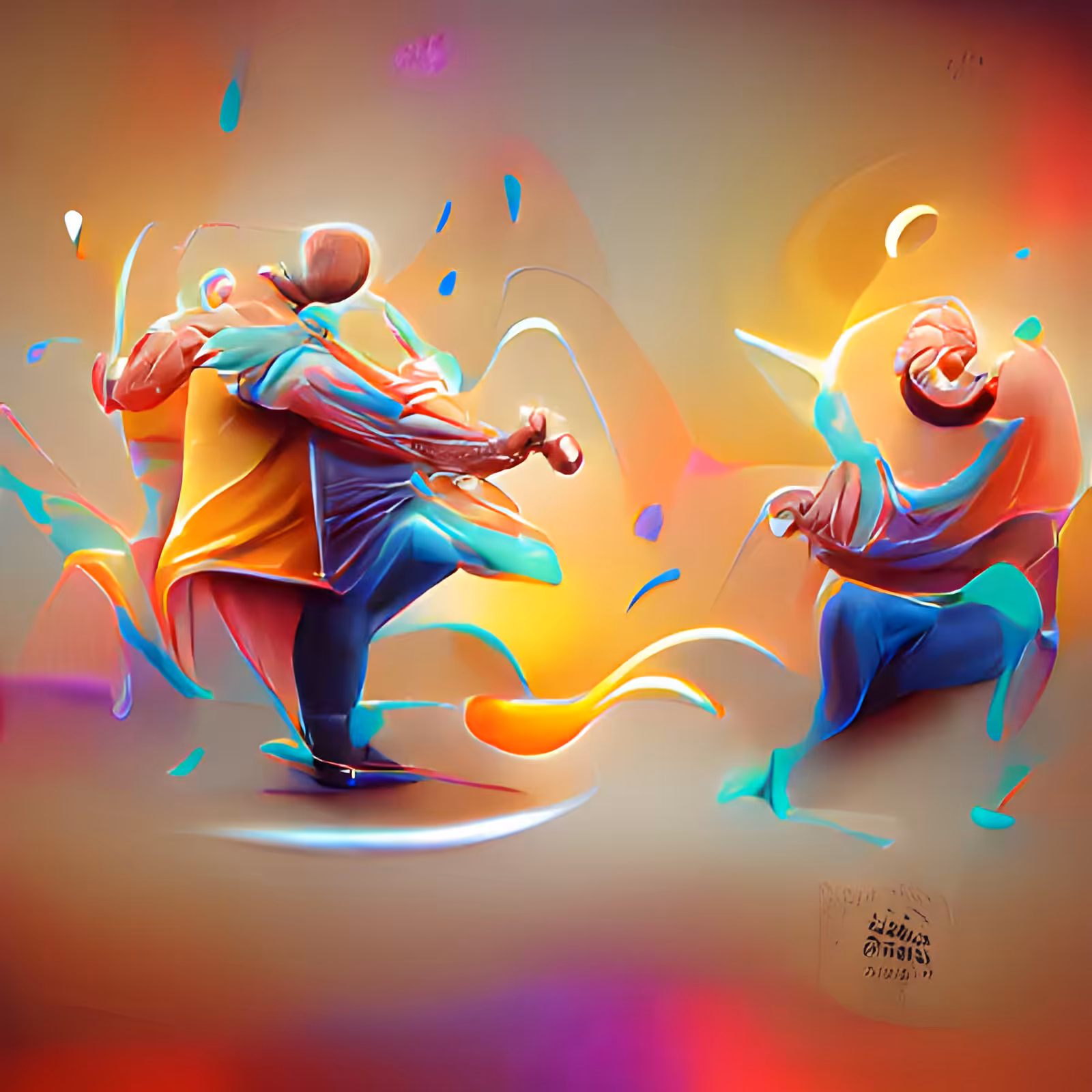 Joyful Dancing Partners