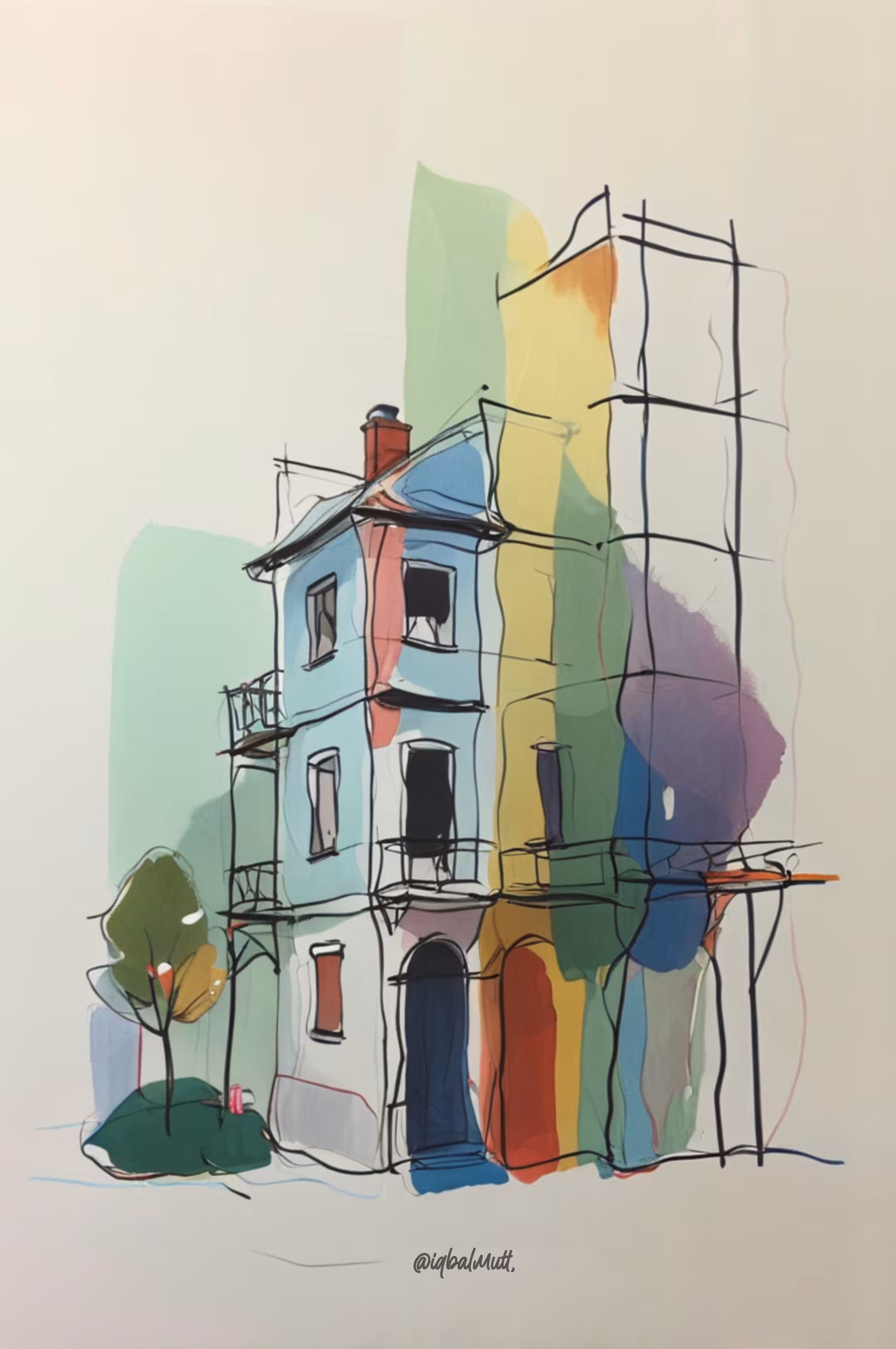 Graha LBC Kotabaru in Watercolor