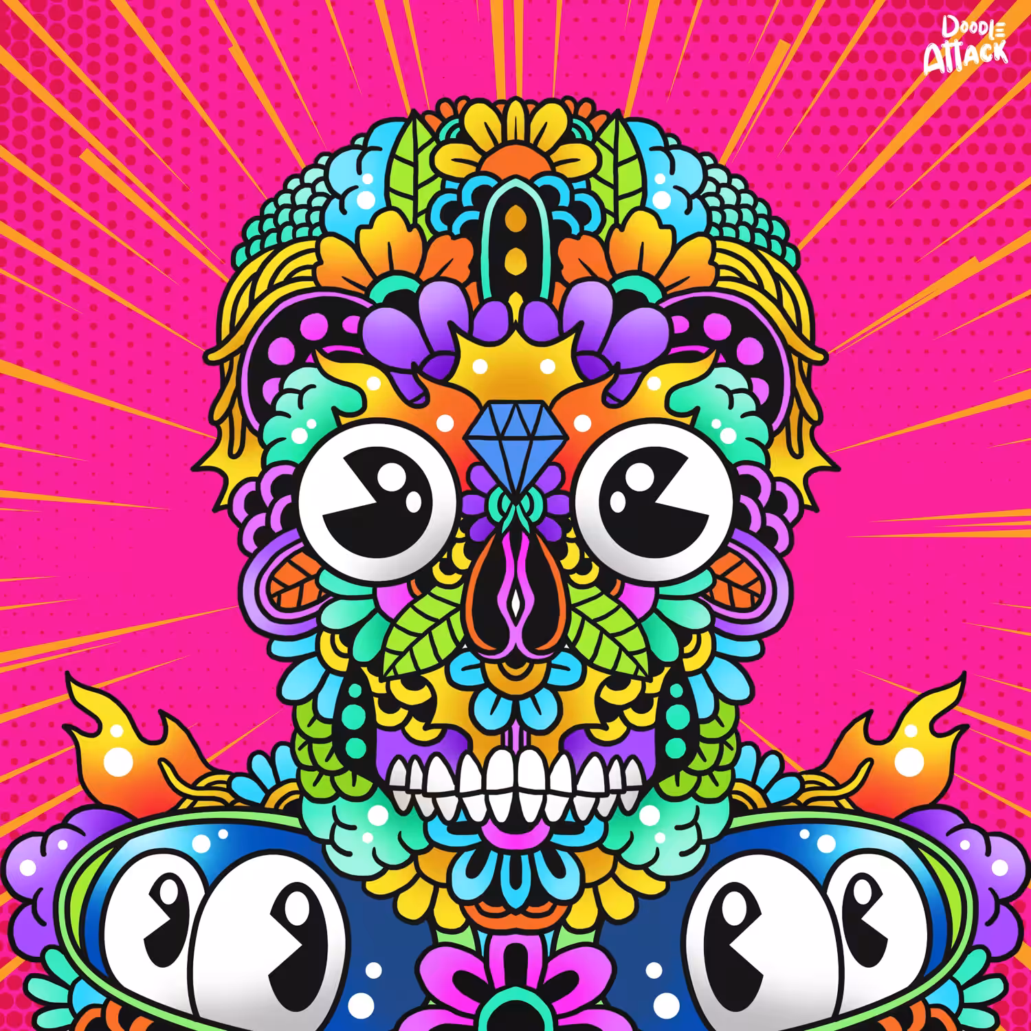 Skull doodle