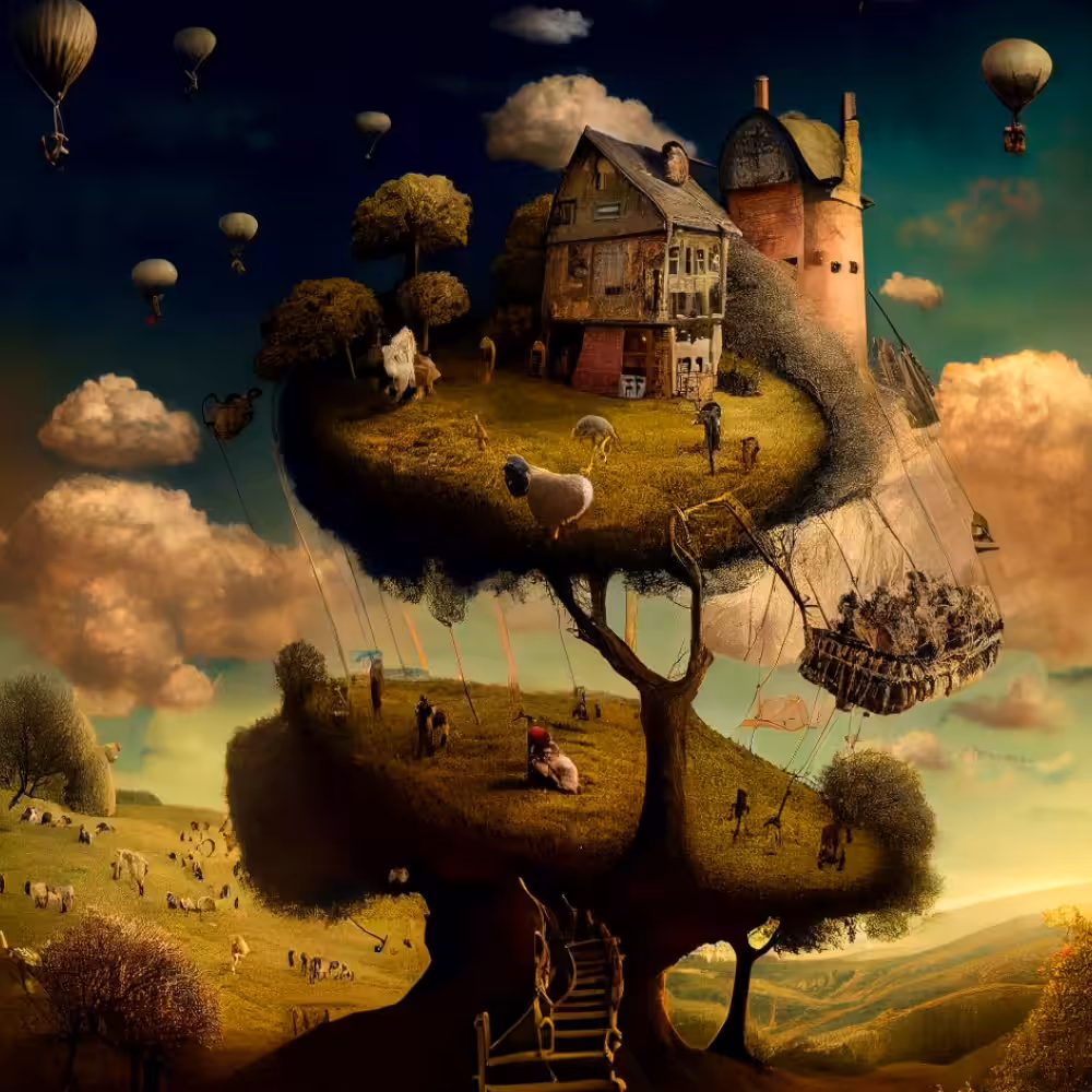 Happy tree 51 - Alpine idyll