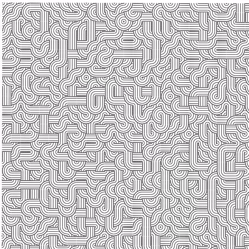 Dirty Interlaced Truchet Tiles #29