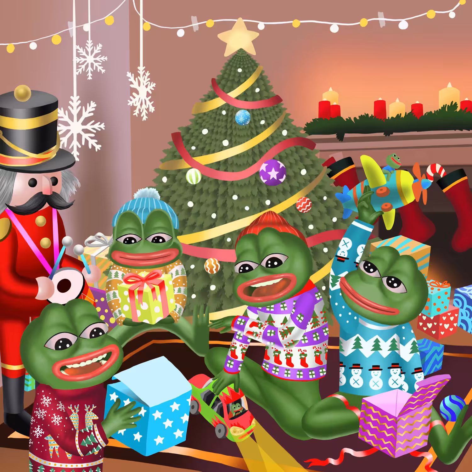Christmas gifts unboxing day of Pepe