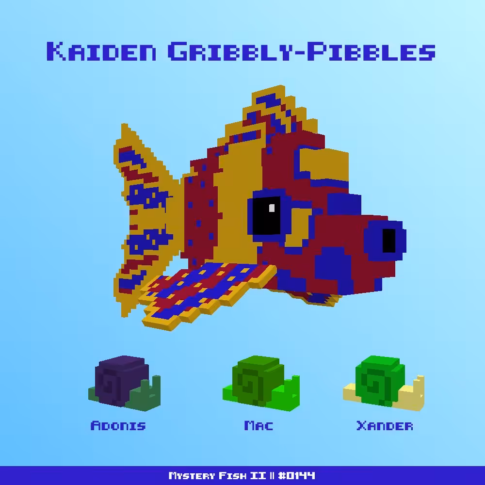 Kaiden Gribbly-Pibbles :: Mystery Fish 0144/1000