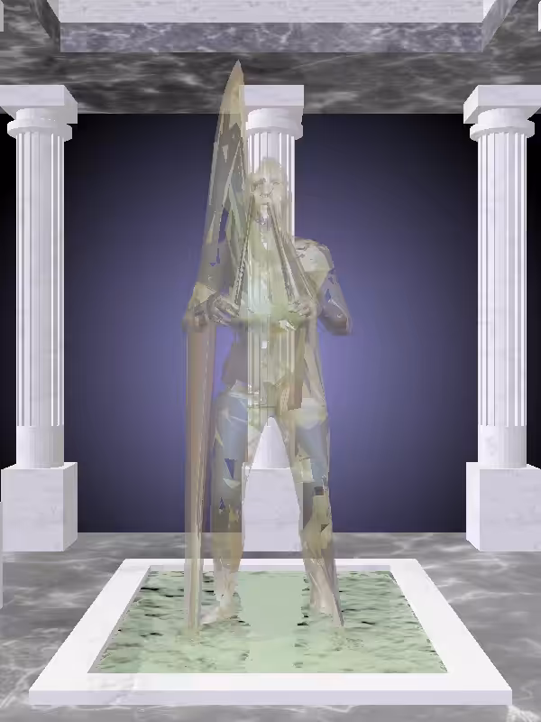 HeavenComputer: The Fading Old Olive Rust Woman #4054