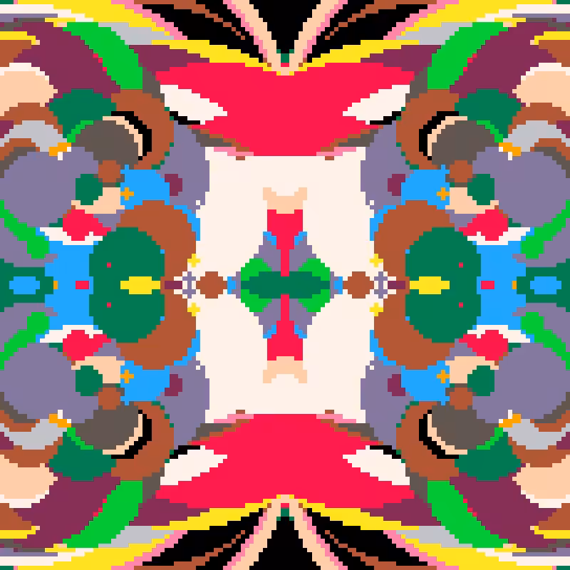 Rapid Psychedelic Inkblot Test Generator #27