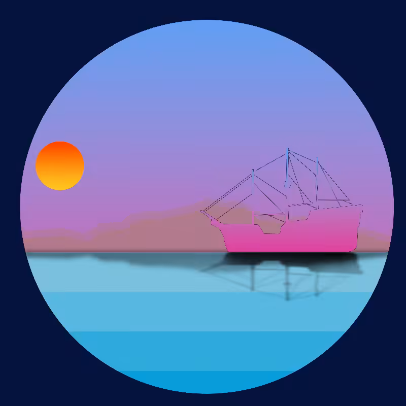 Boat on the sea #14