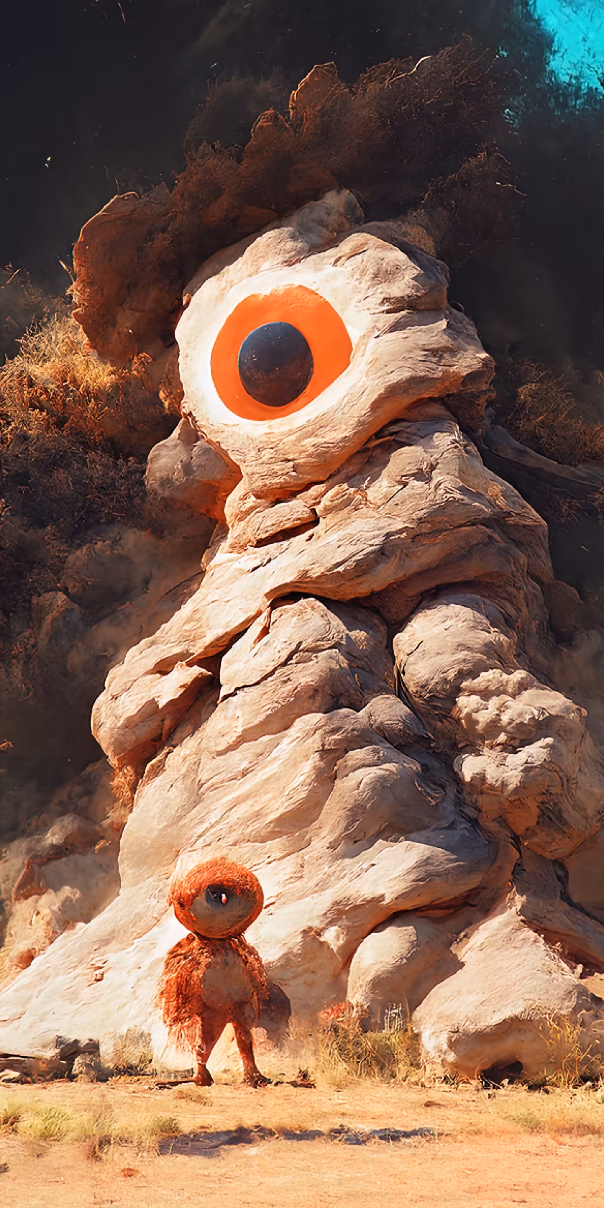 Mother's Watchful Gaze