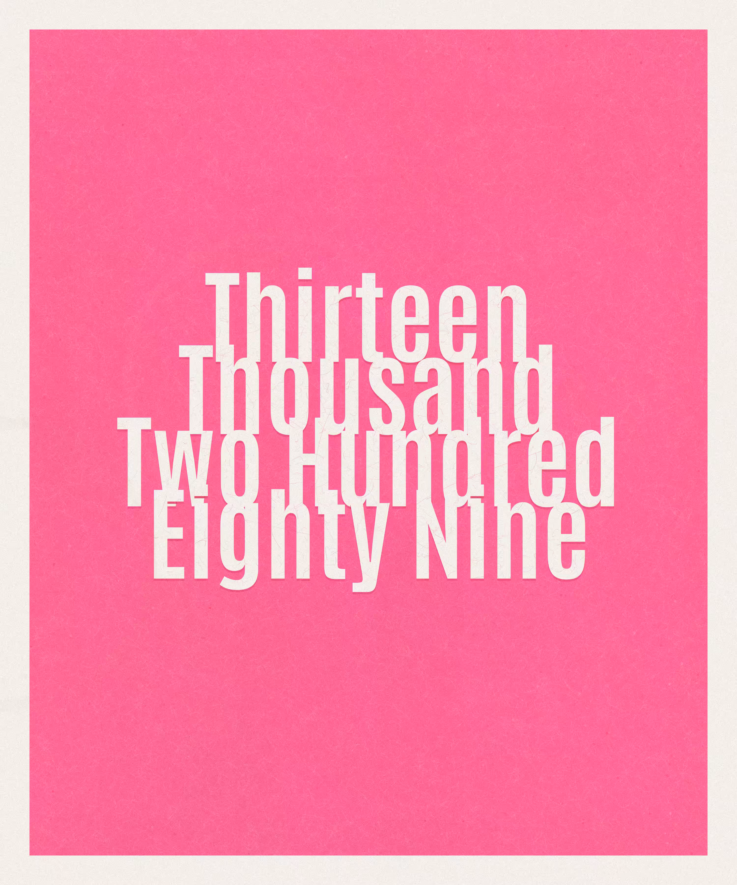 Count #13289