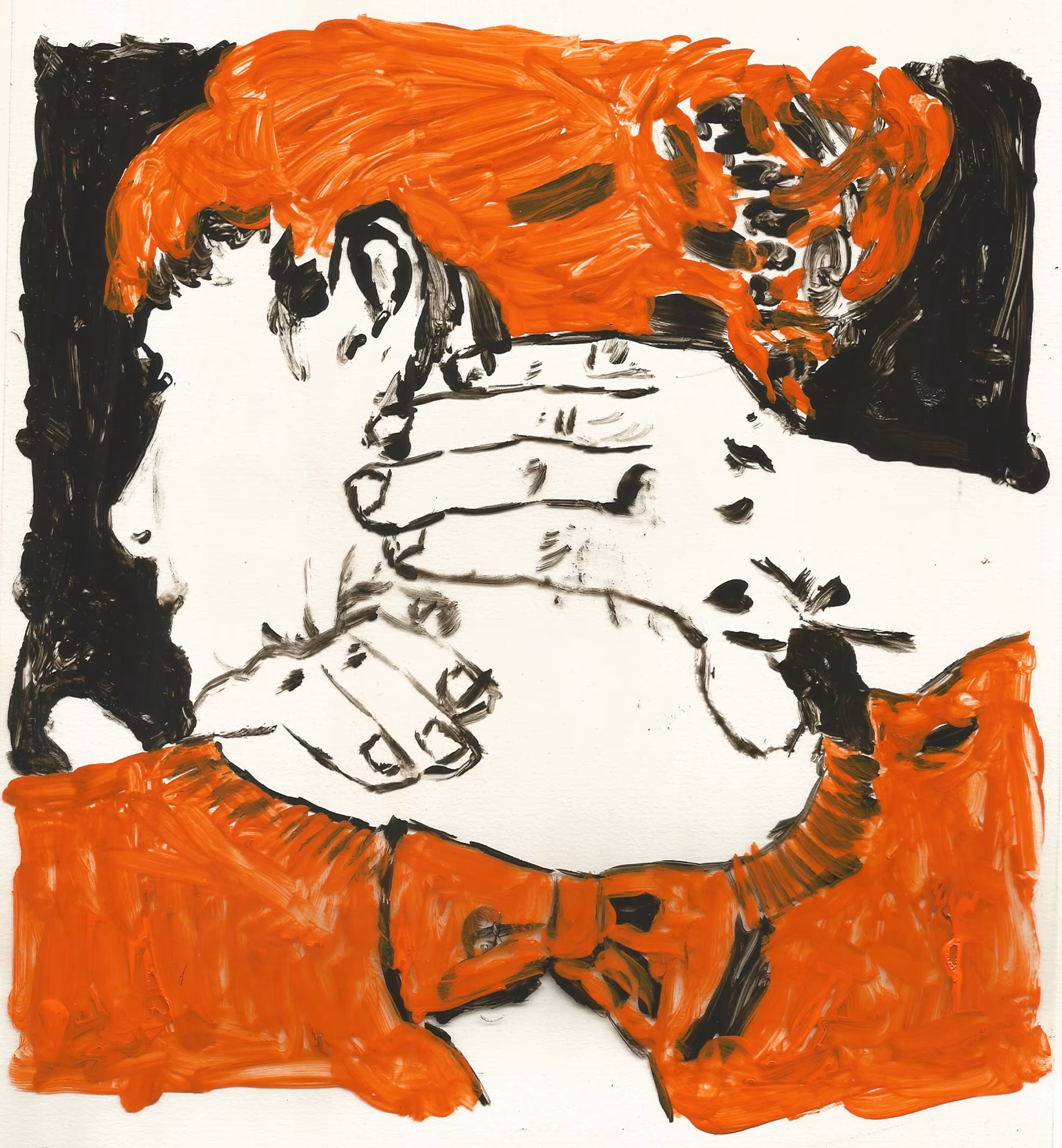 back head (lace painting)