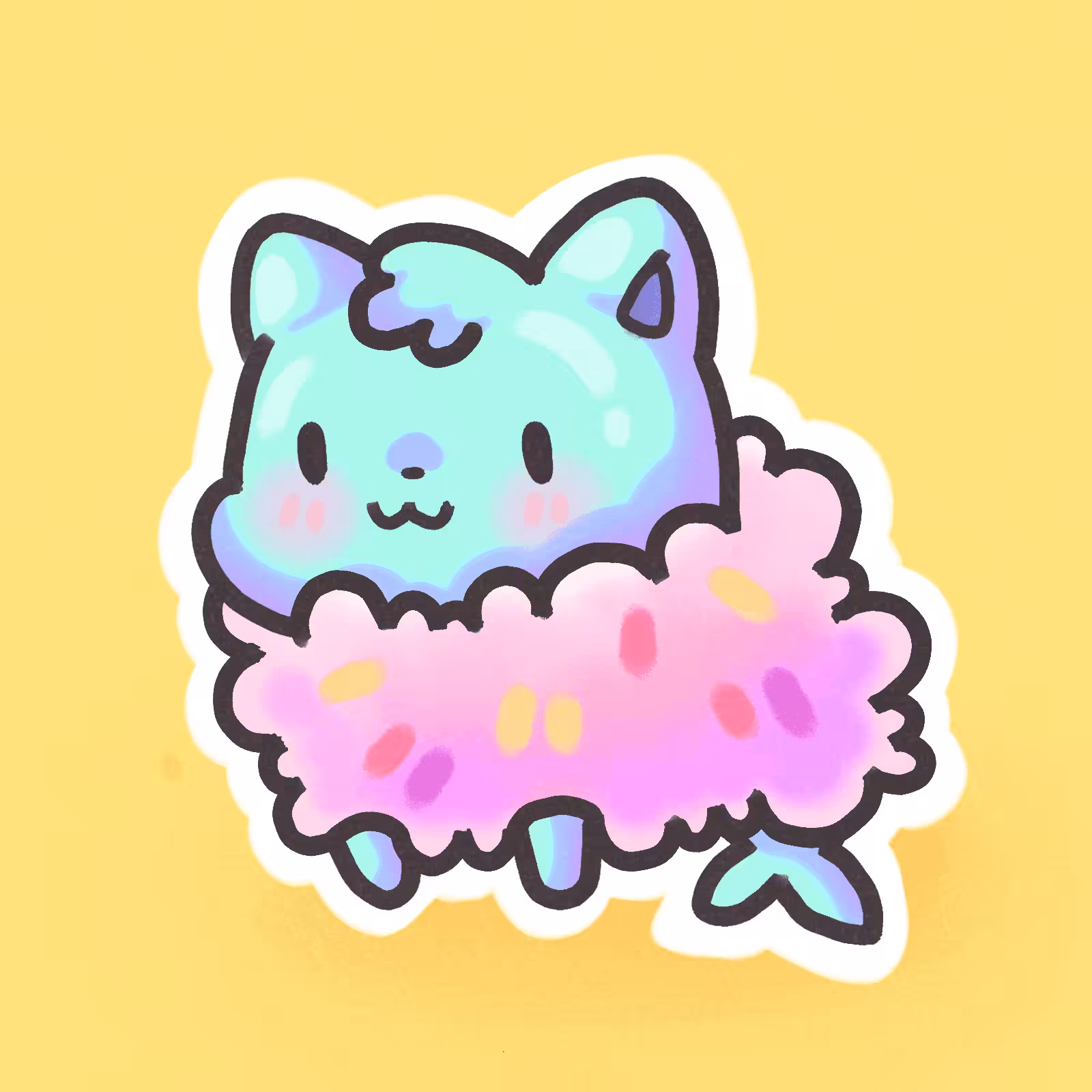 Jaboo rainbow cotton candy #030