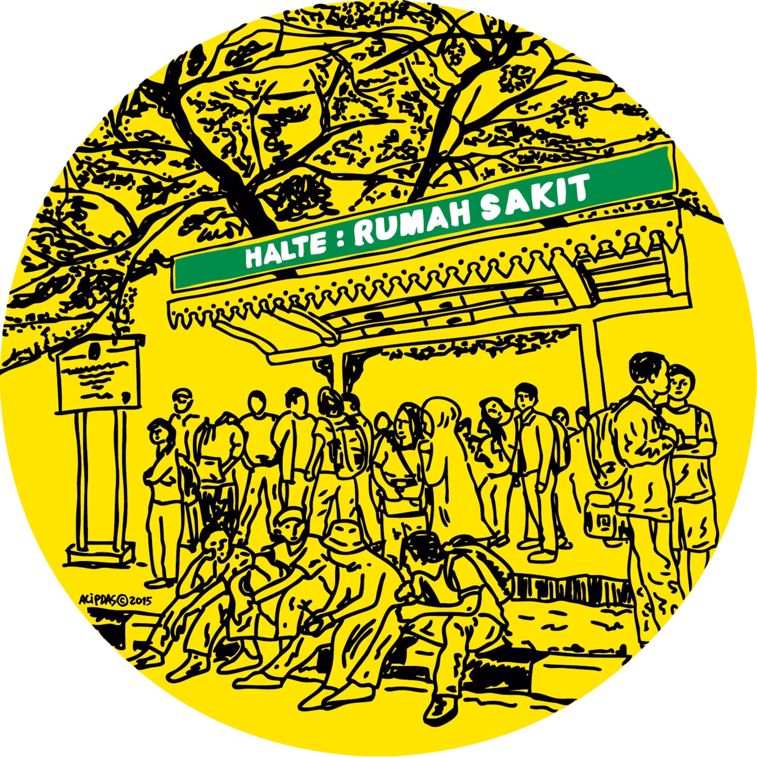 Bernyanyi Menunggu - Halte Rumahsakit