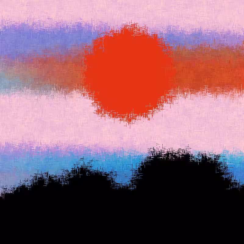 Sunset in memory #32