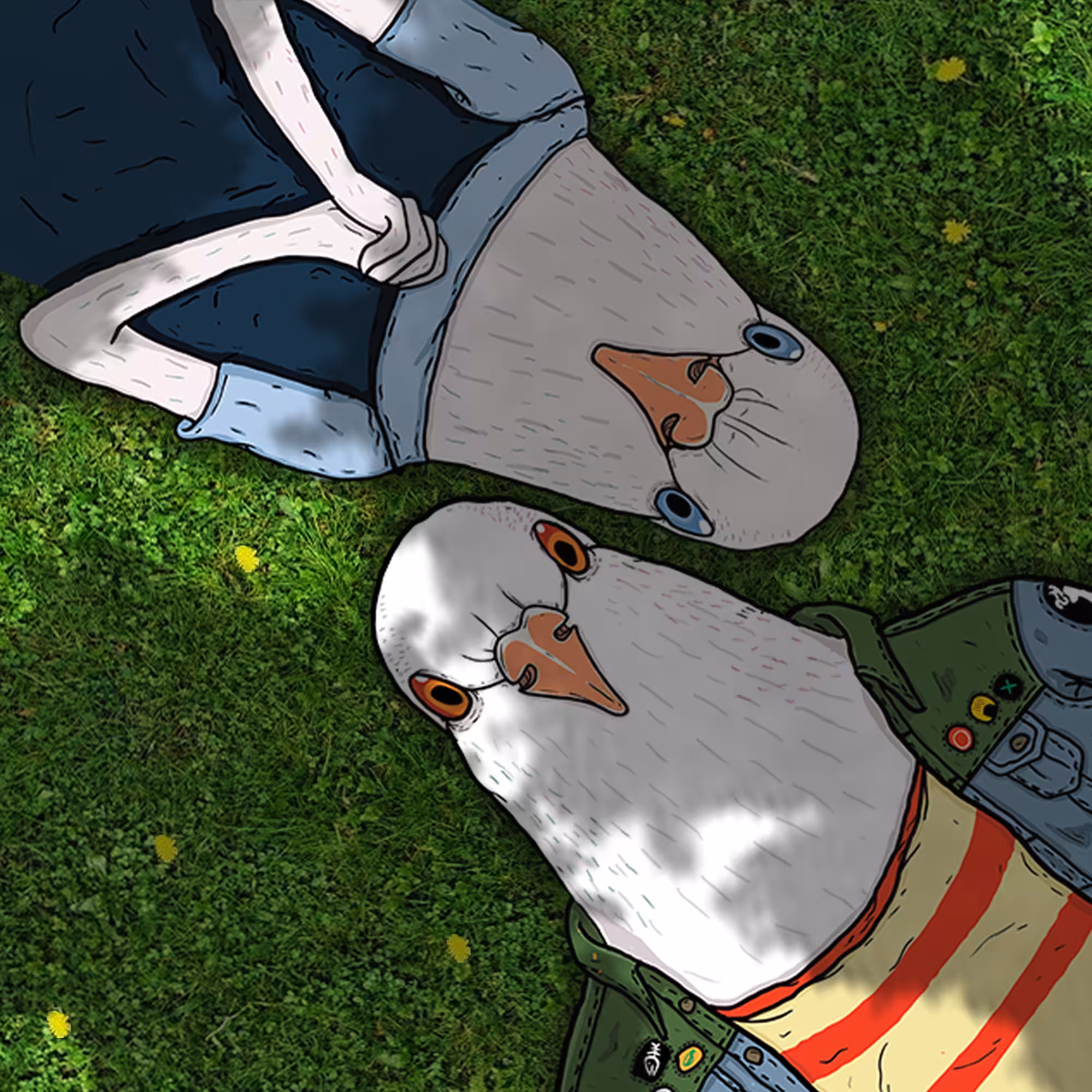 under the tree