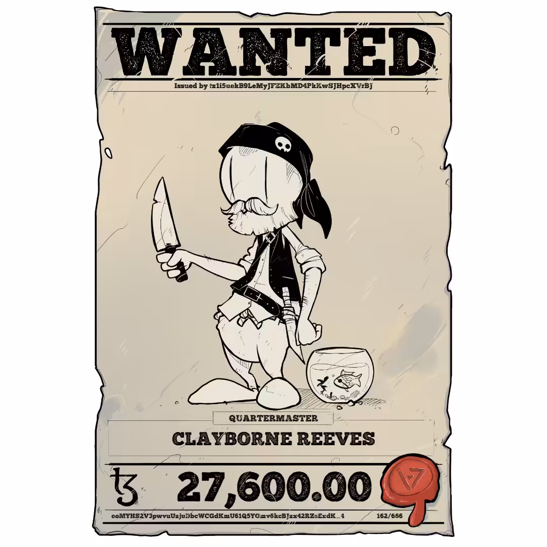 CLAYBORNE REEVES | TEZOS PIRATE 162/666