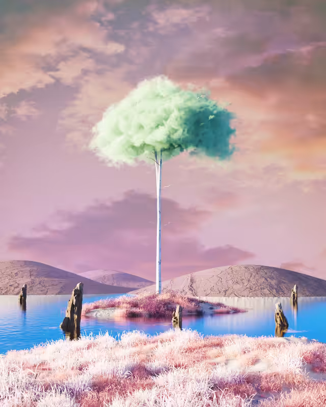 Cloudy desert #9