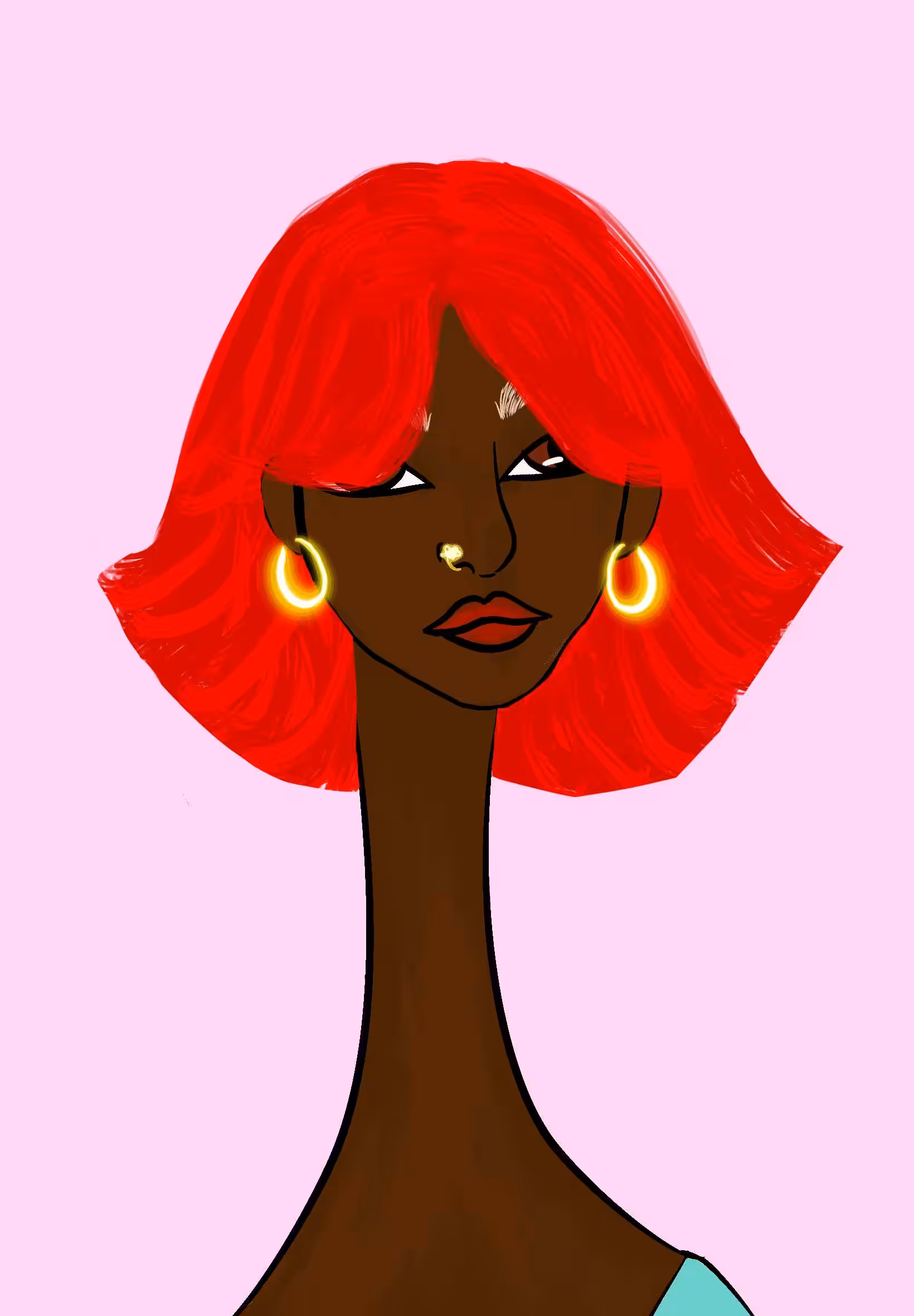 Long Neckie Lady #1278
