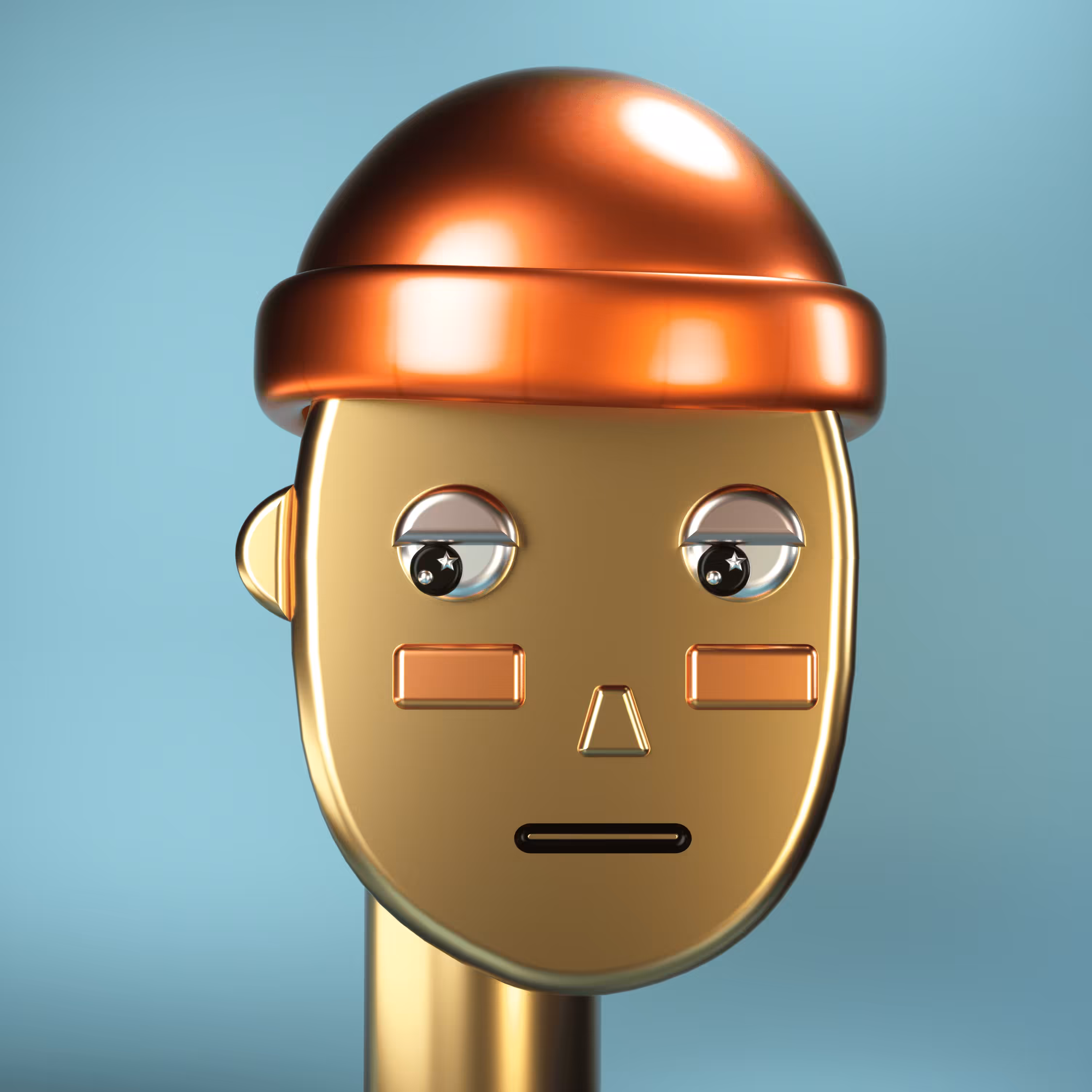 3D Chrome Punks: 3D Chrome Punk #0658