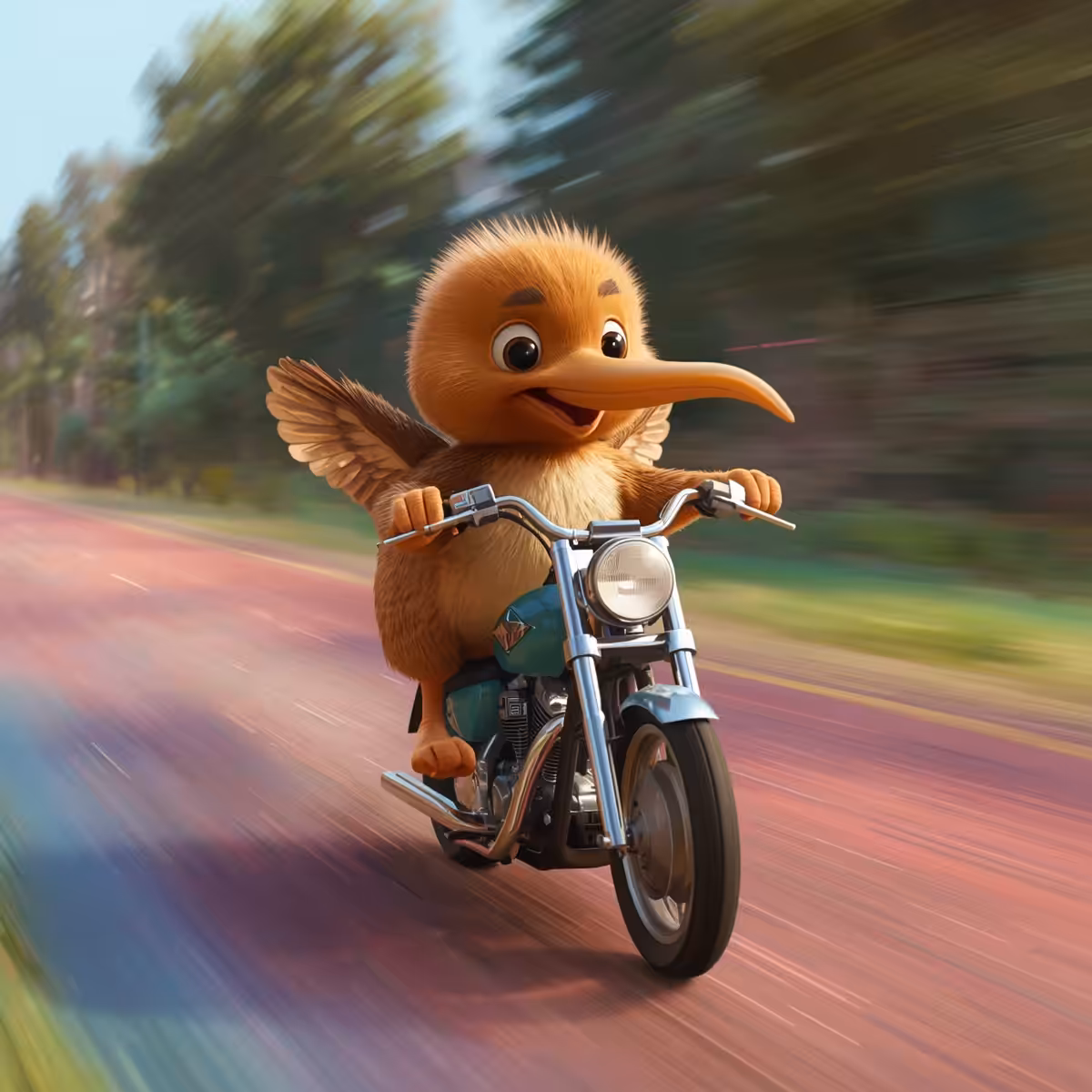 Kiwi motorcyclist