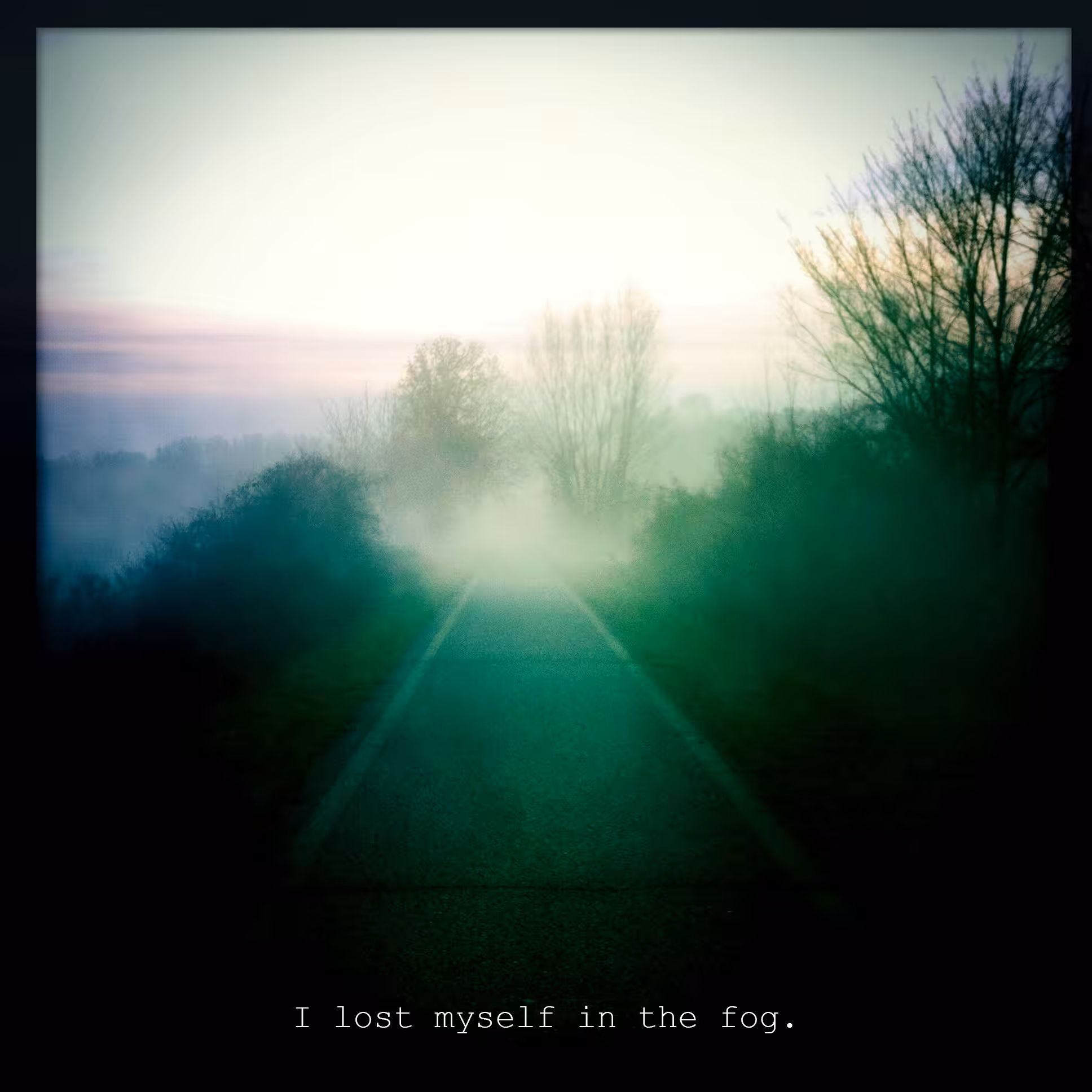 I lost myself in the fog