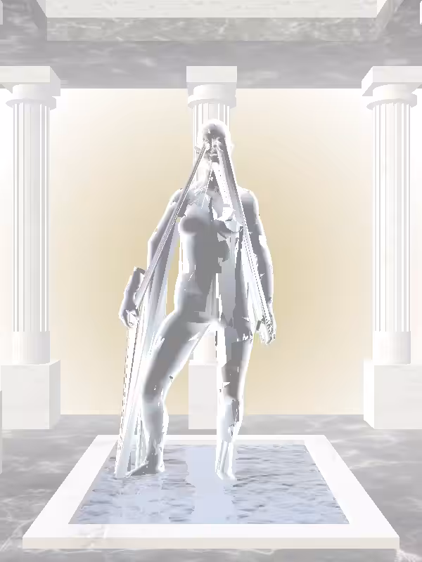 HeavenComputer: The Victorious Luminescent Chrome Woman #4832