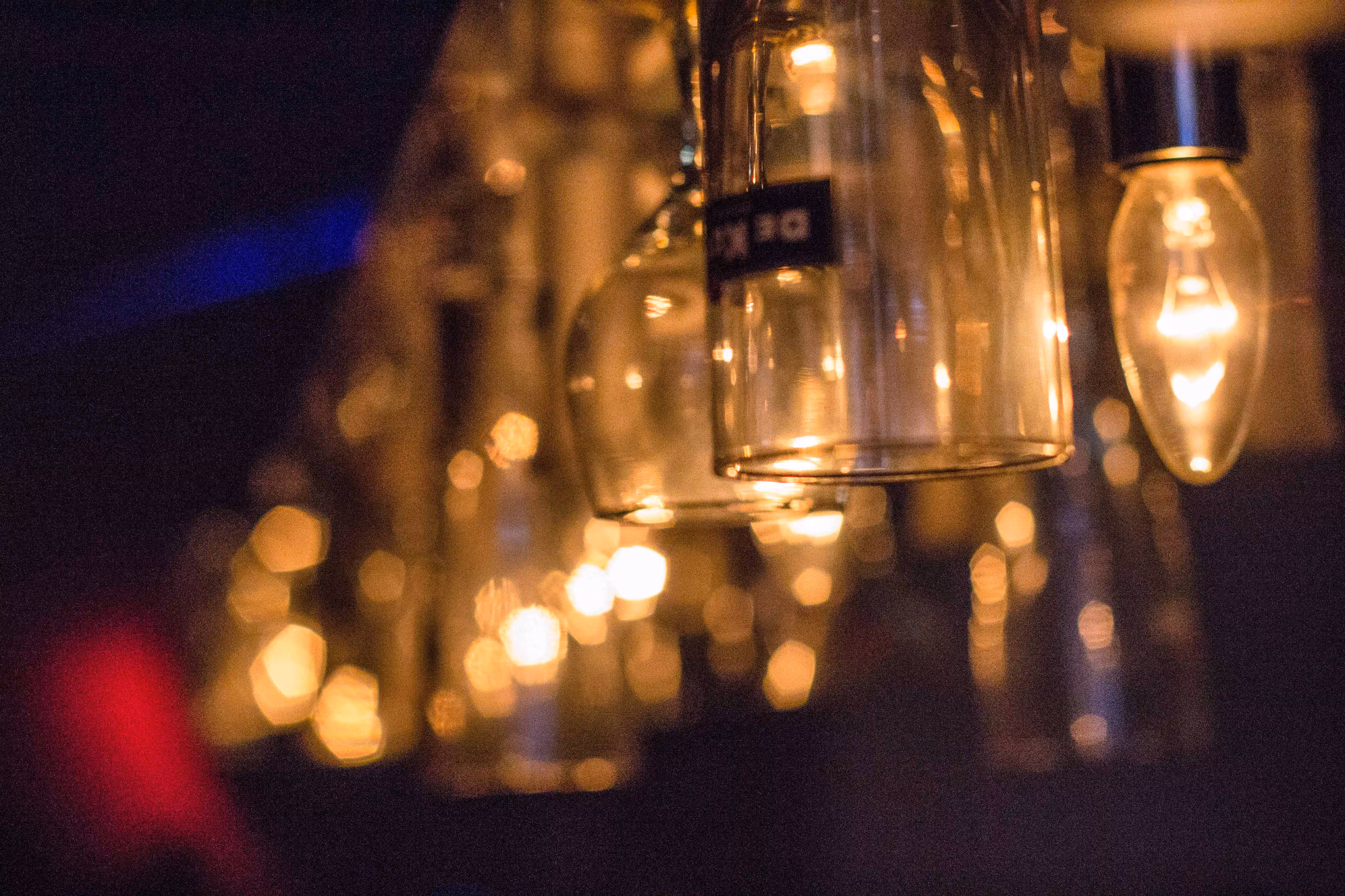 beer glass chandellier