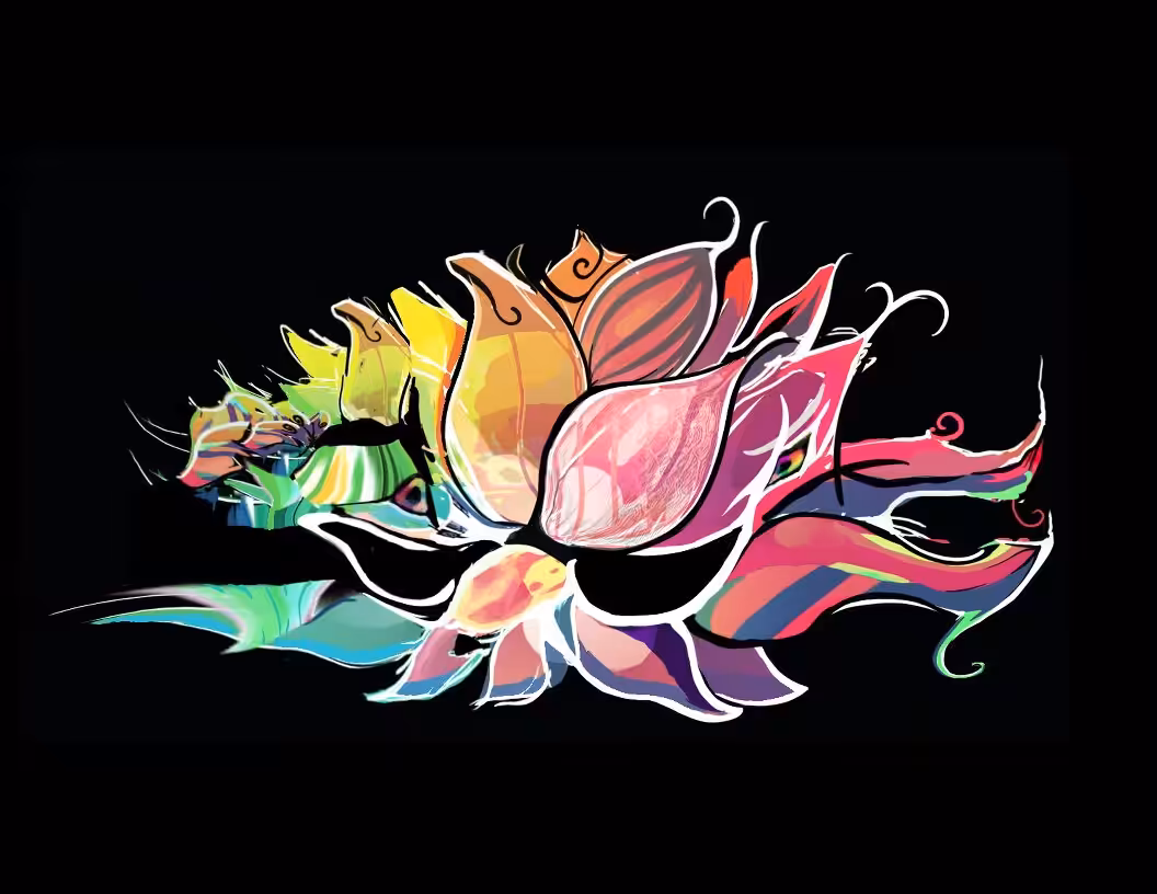Psychedelic flower