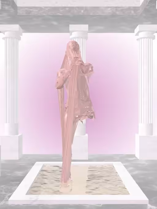 HeavenComputer: The Fragmented Cheering Sealwax Red Woman #6407